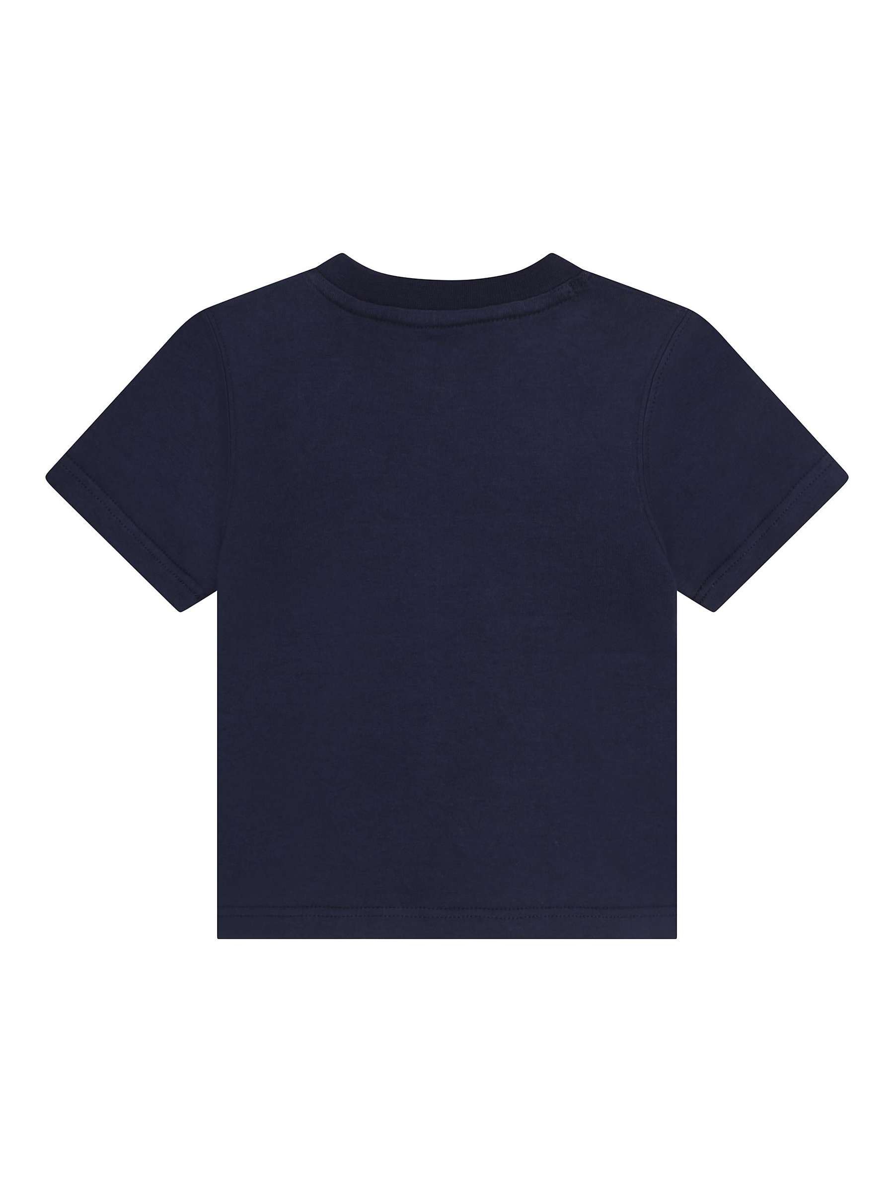 Timberland Baby Graphic Logo Print T-Shirt, Dark Blue at John Lewis ...