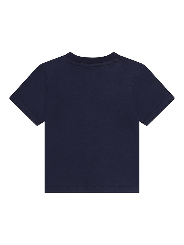 Timberland Baby Graphic Logo Print T-Shirt, Dark Blue
