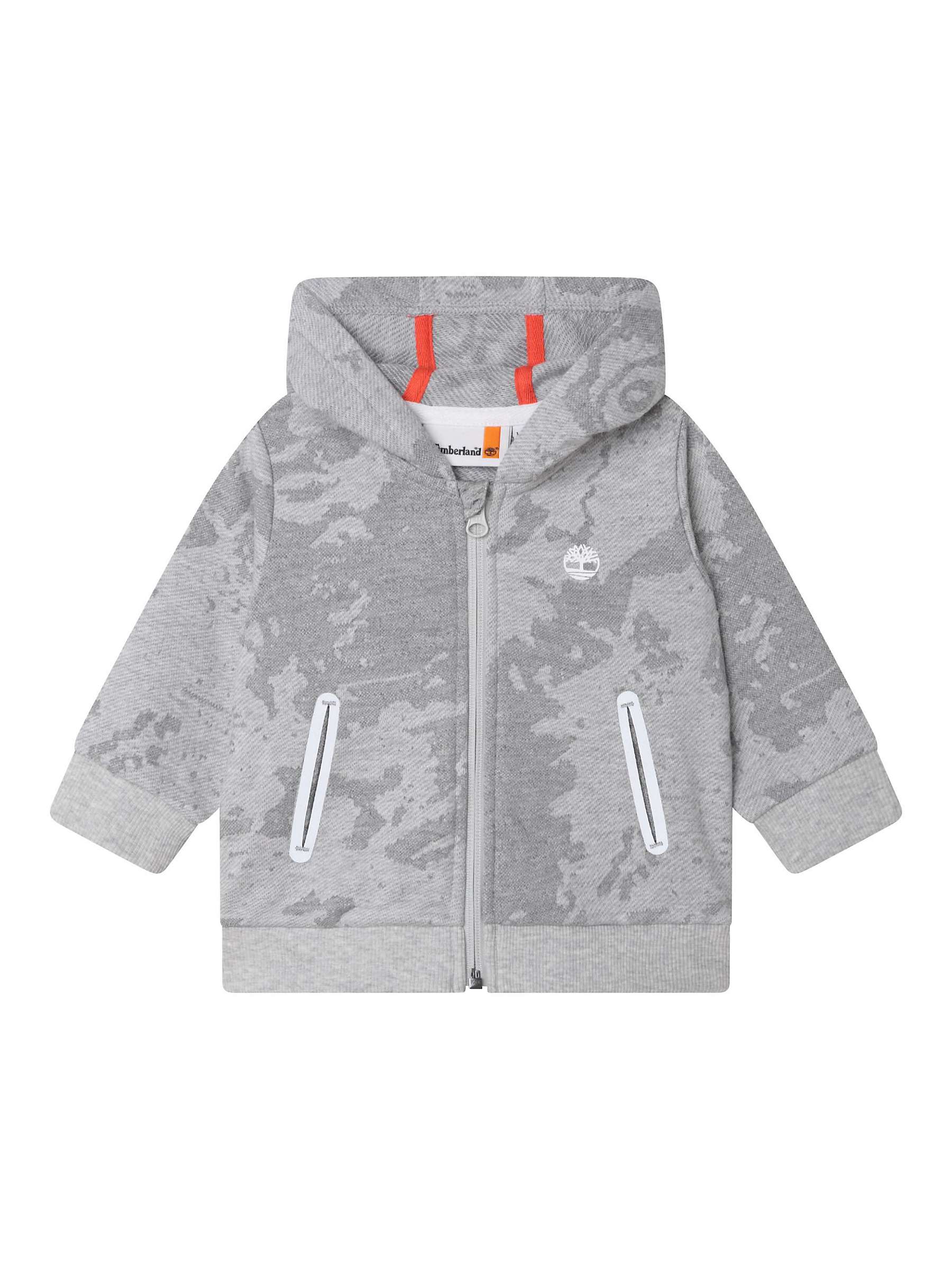 Buy Timberland Baby Camouflage Zipped Hoodie, Light Grey Online at johnlewis.com