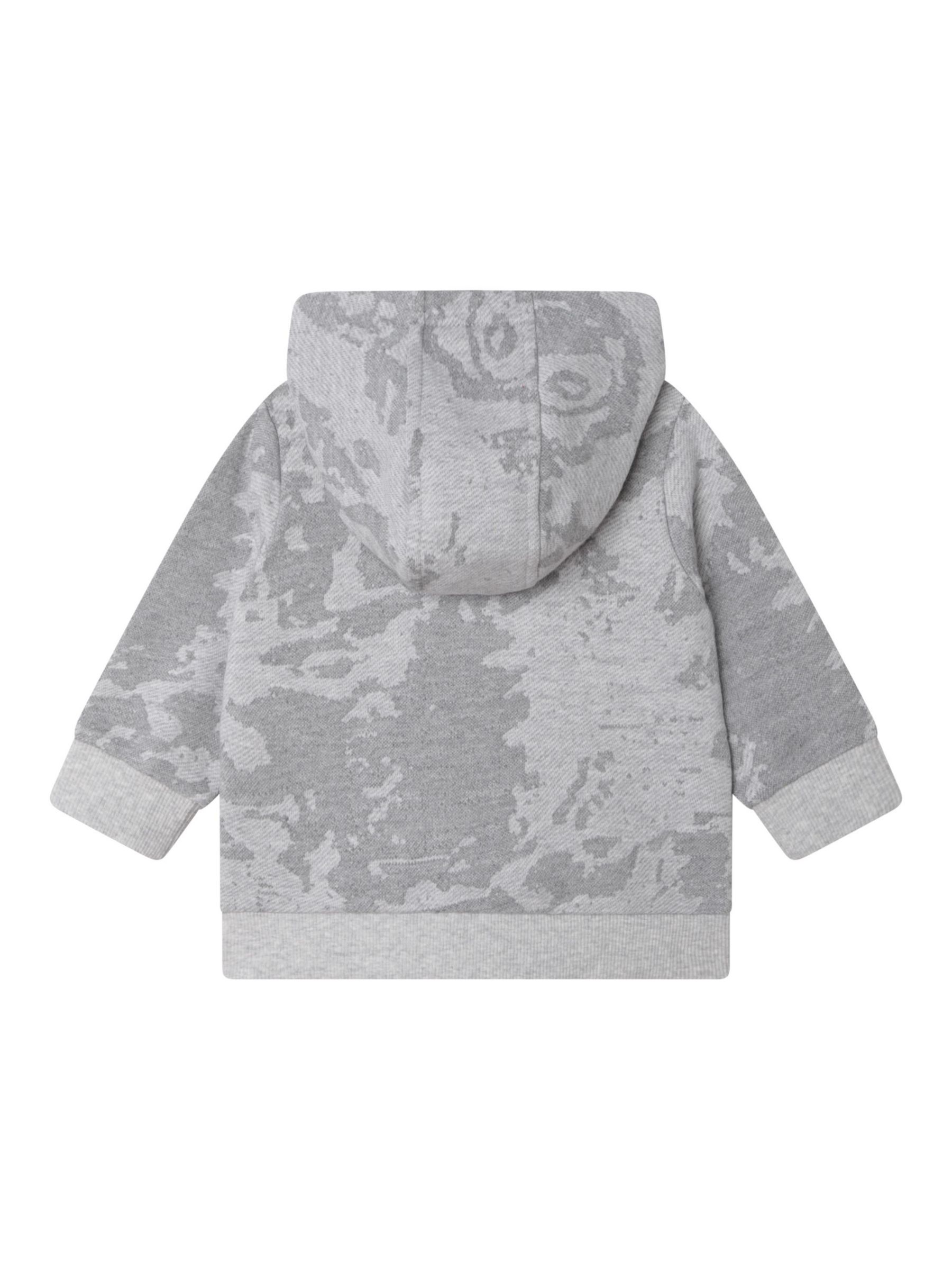 Timberland Baby Camouflage Zipped Hoodie, Light Grey, 9 months