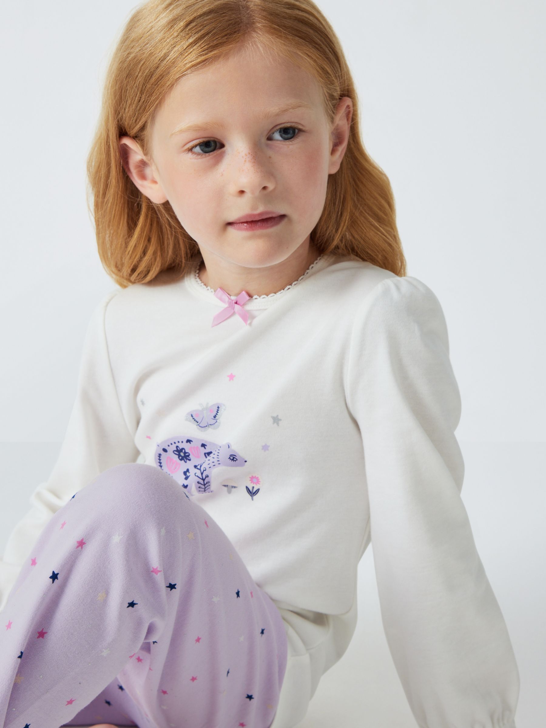 John Lewis Lillie Floral Cami & Short Pyjama Set, Navy/Lilac, 8