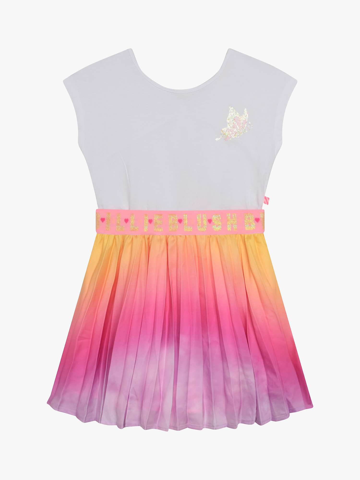 Buy Billieblush Kids' Butterfly Ombre Dress, Multi Online at johnlewis.com