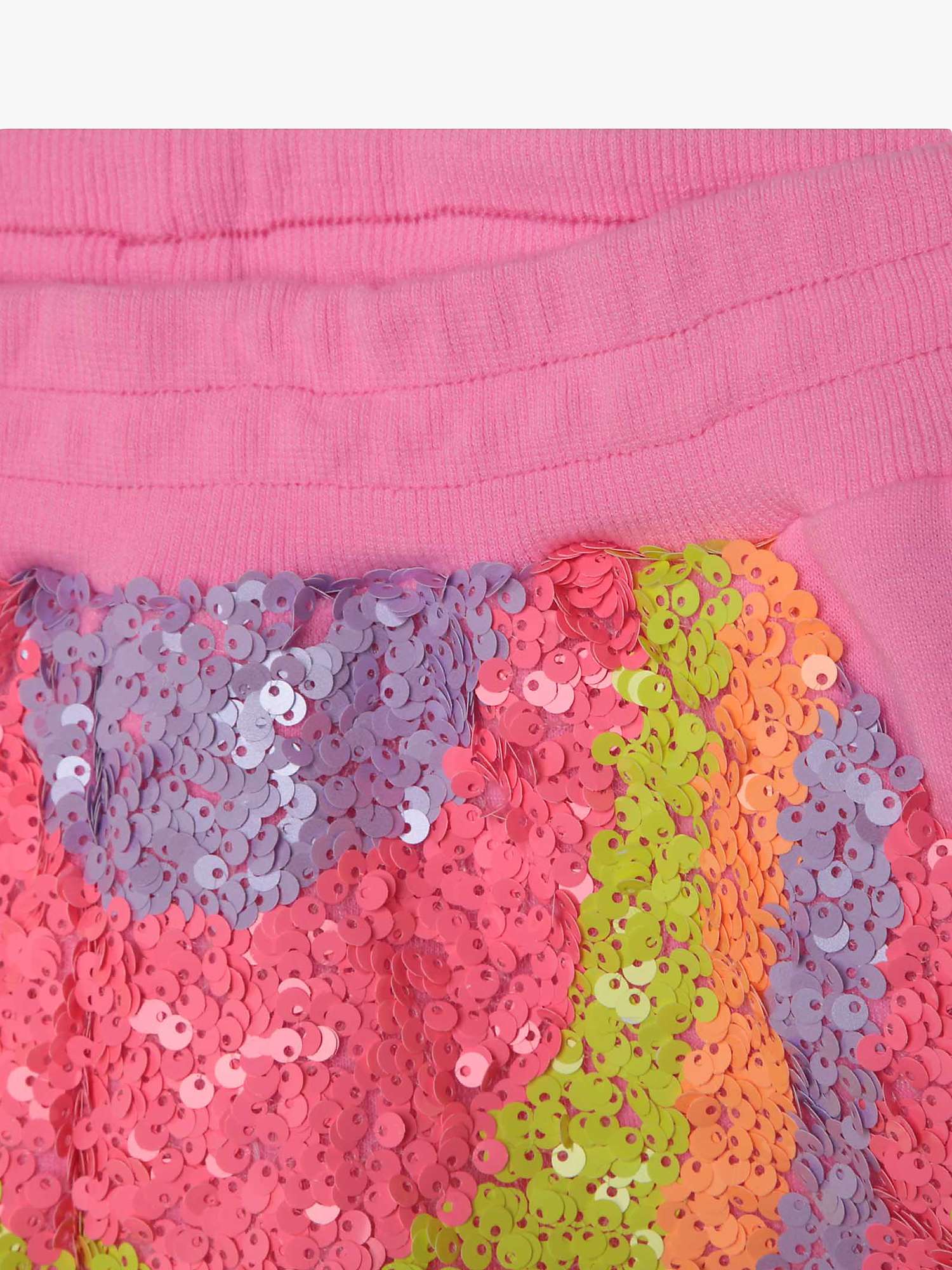 Buy Billieblush Kids' Sequin Elasticated Shorts, Pink/Multi Online at johnlewis.com