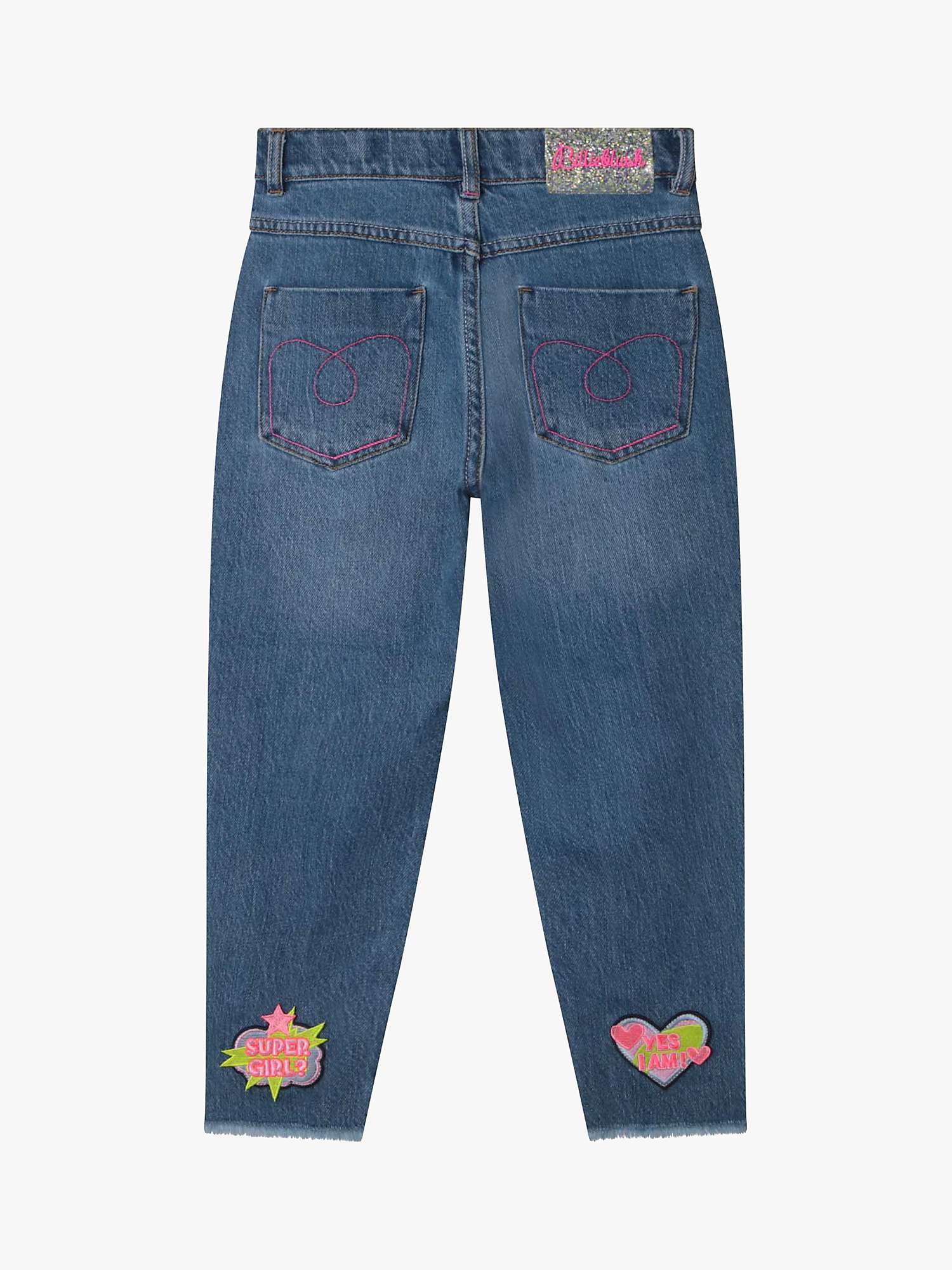 Buy Billieblush Girl's Denim Heart Jeans, Blue Online at johnlewis.com
