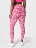 Sweaty Betty Power Gym Leggings, Pink Dab Print