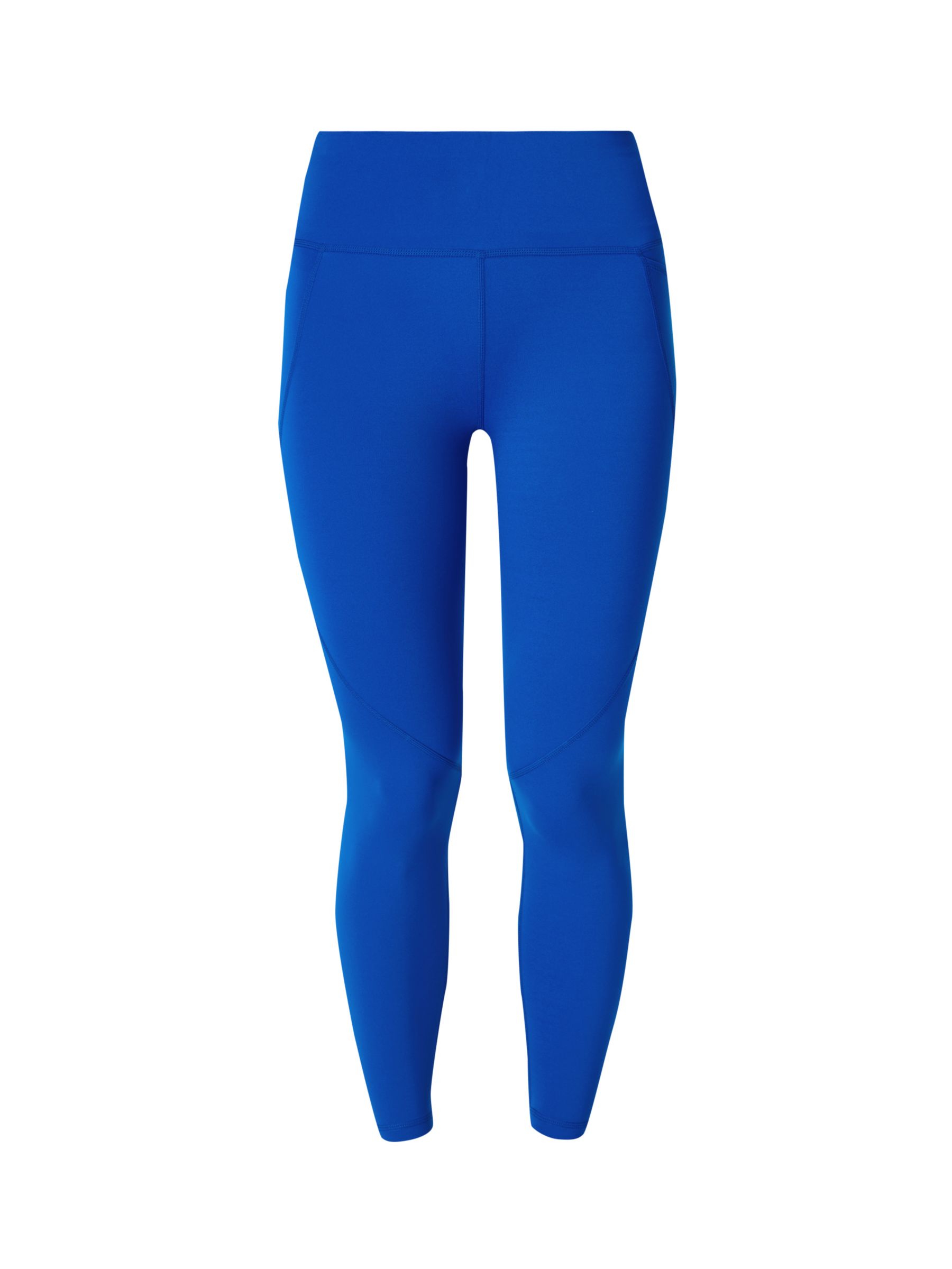 Power 7/8 Gym Leggings - Blue Deconstructed Check Print, Women's Leggings