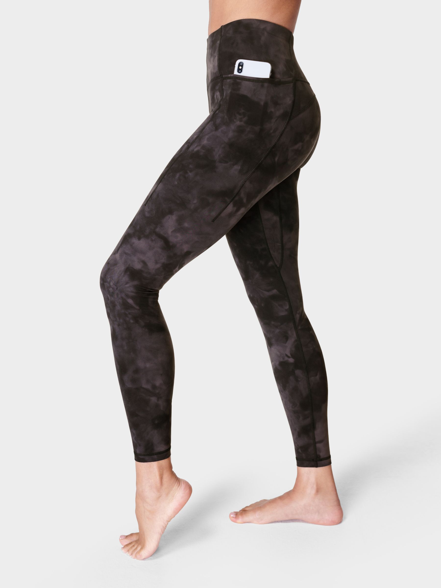 Sweaty Betty Super Soft Yoga Leggings, Black Spray Dye at John Lewis &  Partners