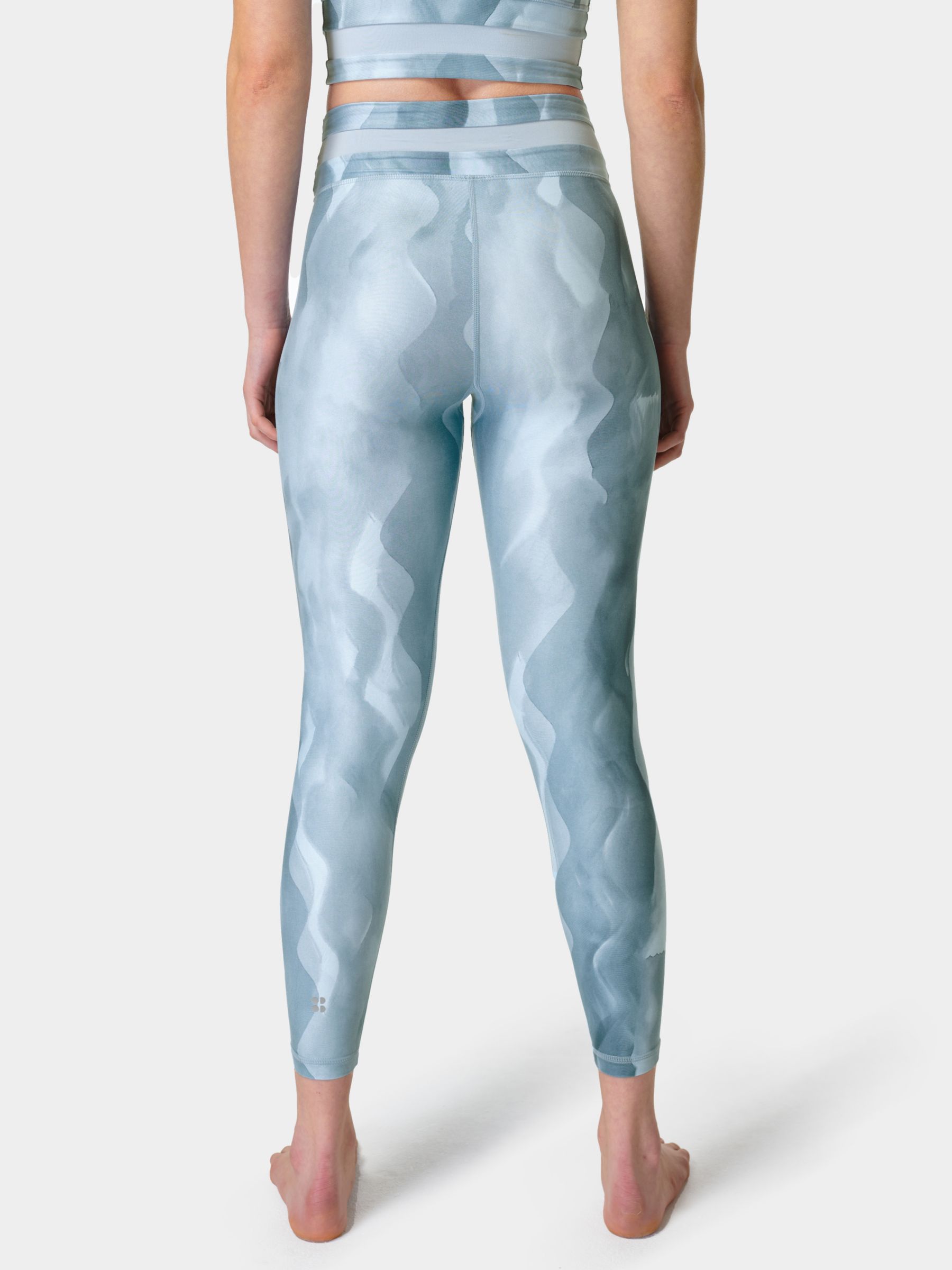 SWEATY BETTY TO The Beat Crop Dance Leggings. Reversible. Blue/Butterfly.  Small £33.99 - PicClick UK