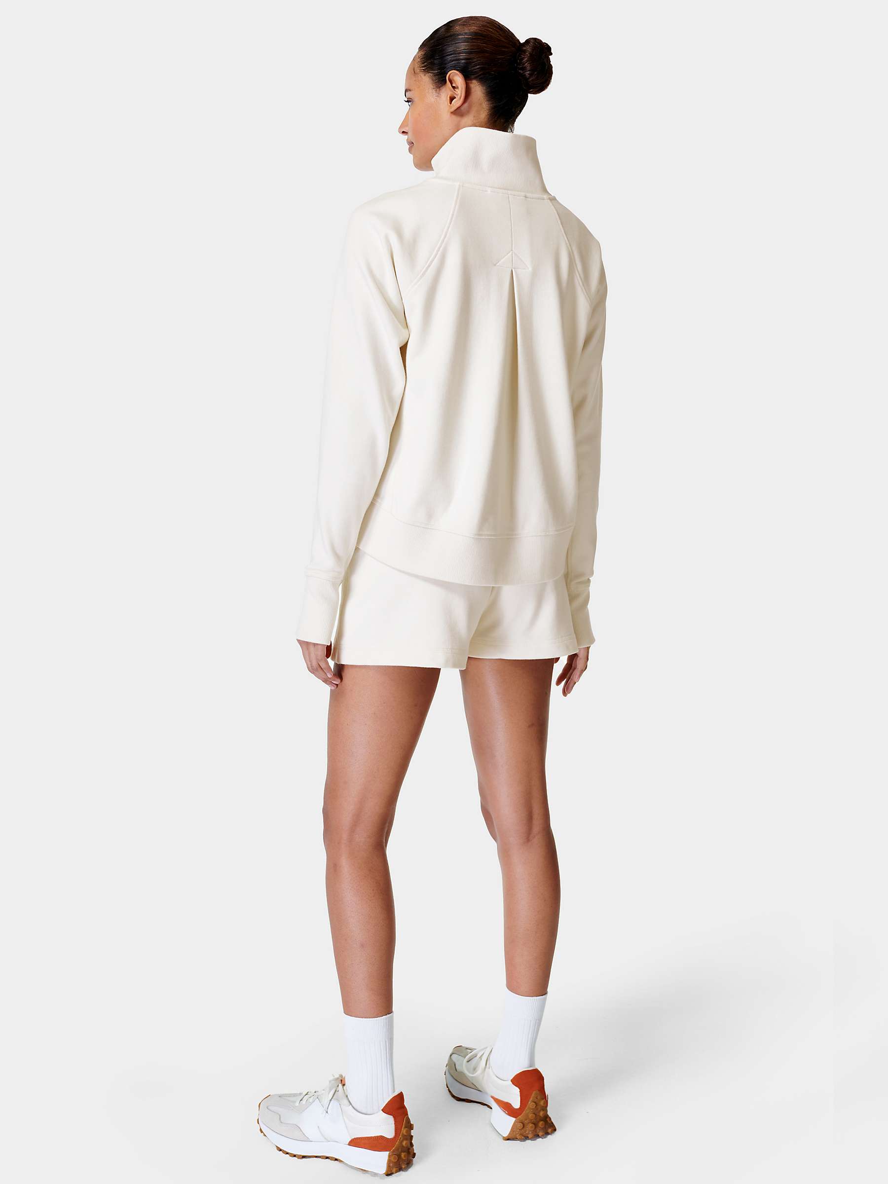 Sweaty Betty Revive High Waist Shorts, Lily White at John Lewis & Partners