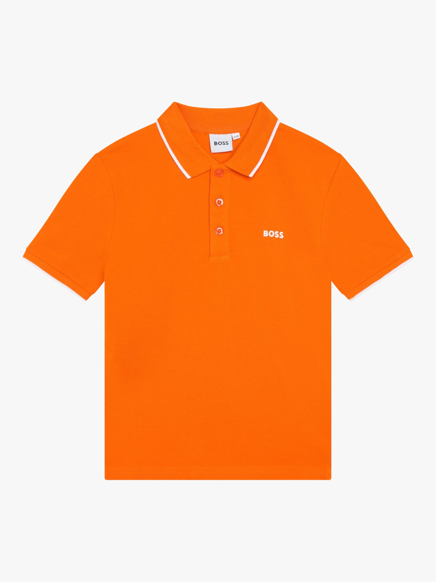 HUGO BOSS Kids' Short Sleeve Cotton Polo Shirt