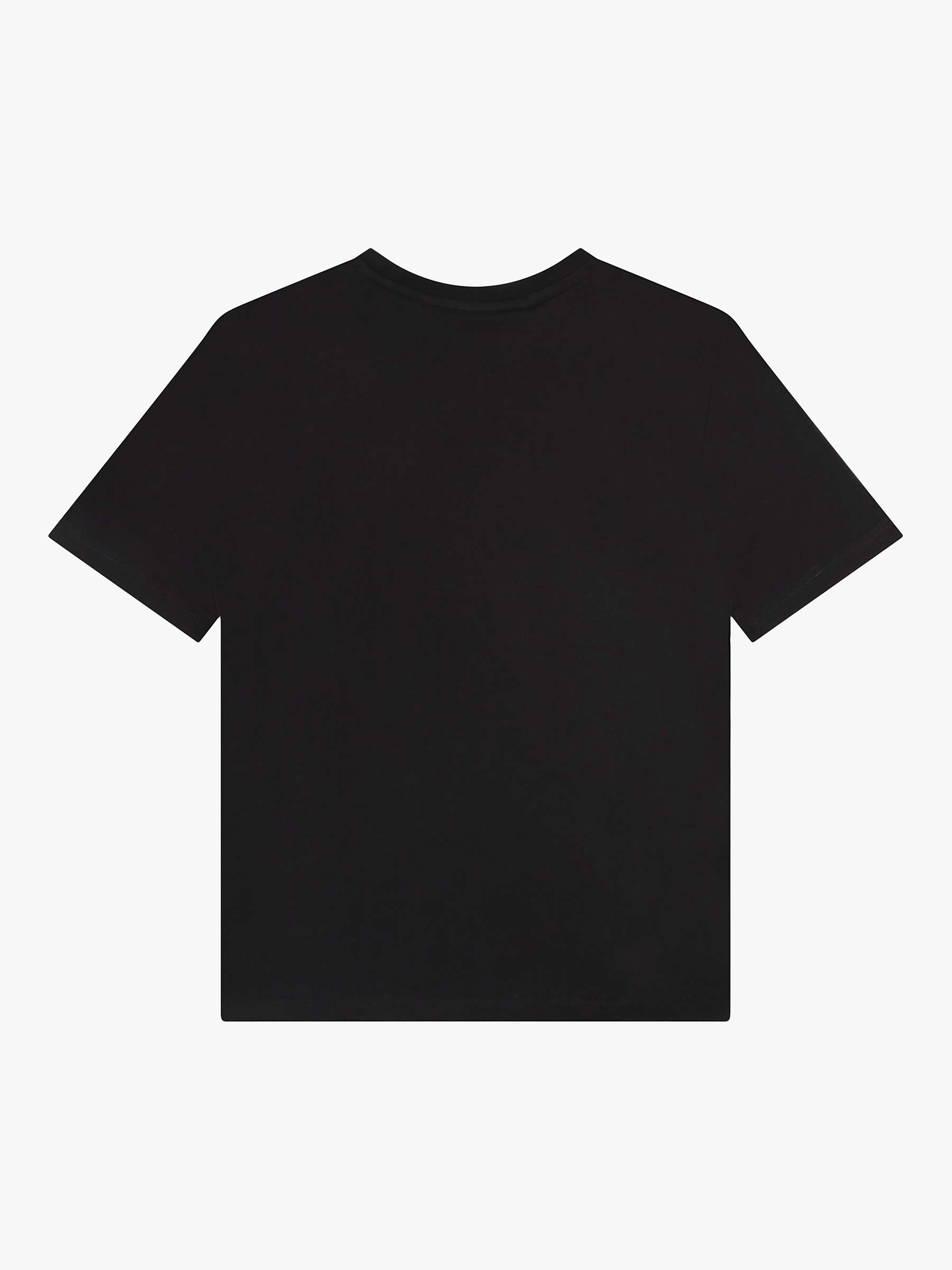 BOSS Kids' Logo Short Sleeve T-Shirt, Black at John Lewis & Partners