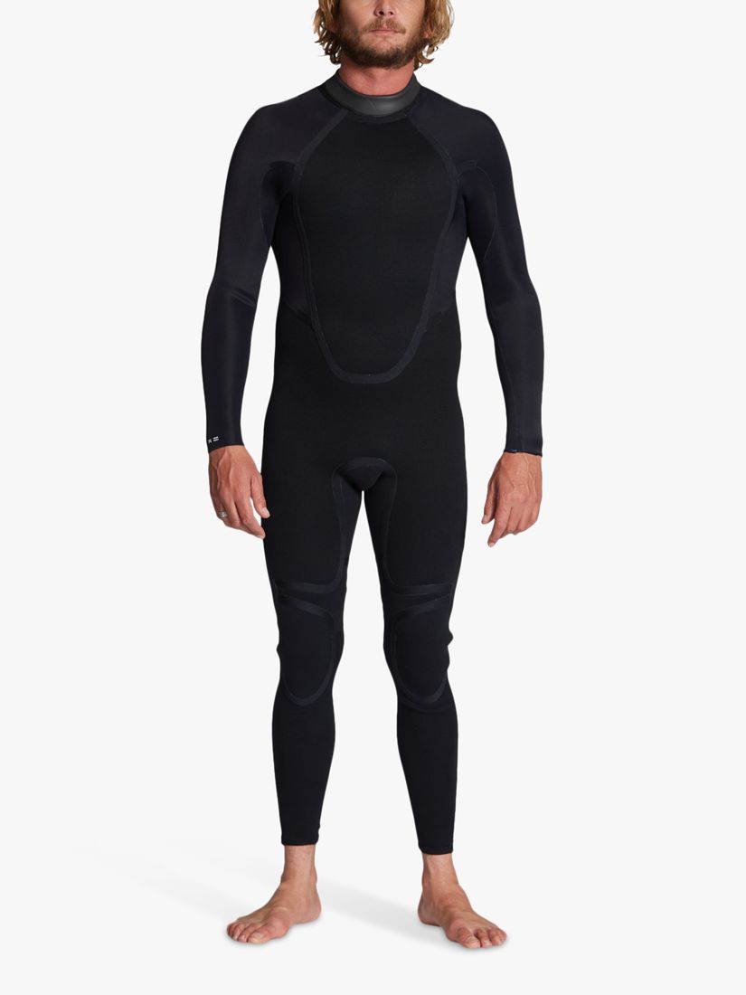 Billabong 4/3mm Intruder Back Zip Long Sleeve Wetsuit, Black, XL