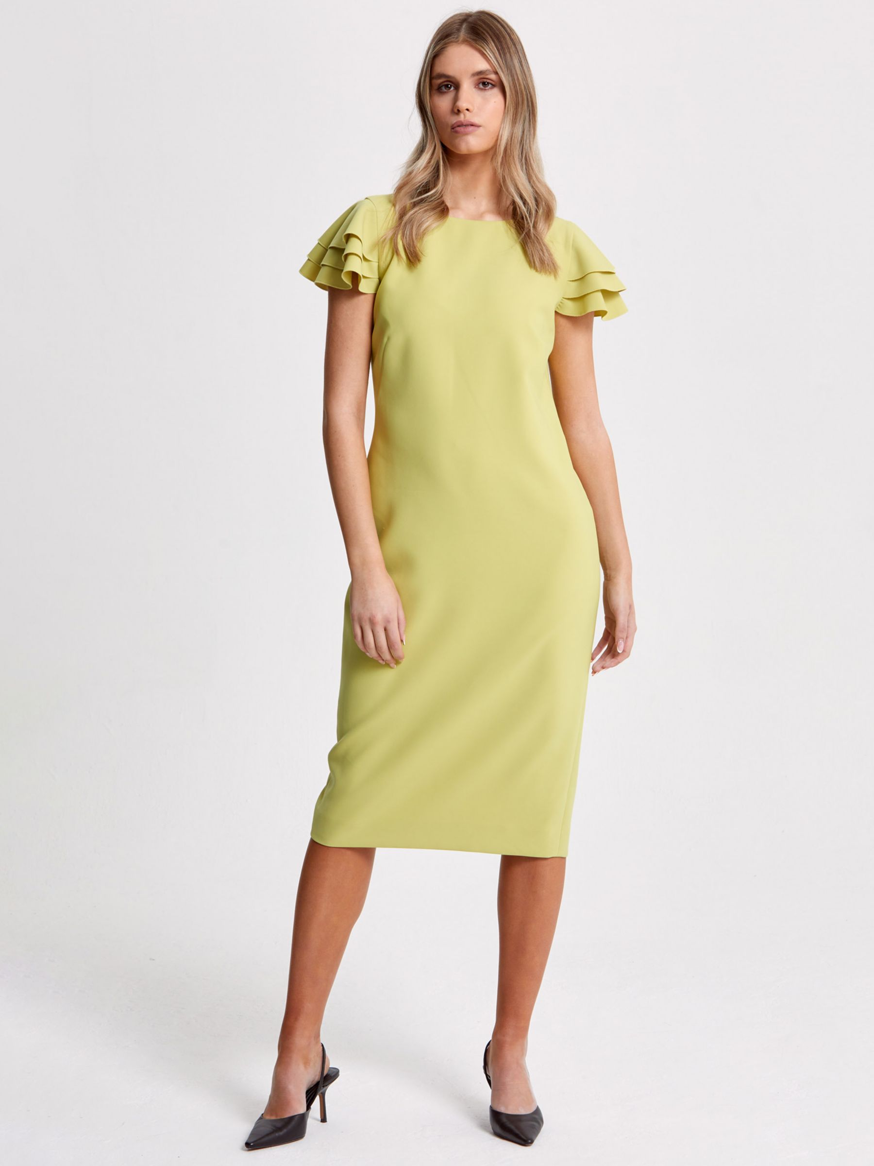 Helen McAlinden Penny Shift Dress, Citrus Yellow