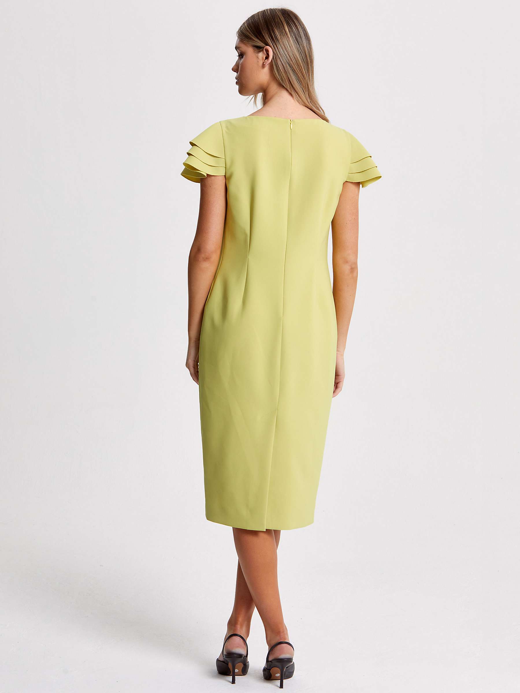 Buy Helen McAlinden Penny Shift Dress, Citrus Yellow Online at johnlewis.com