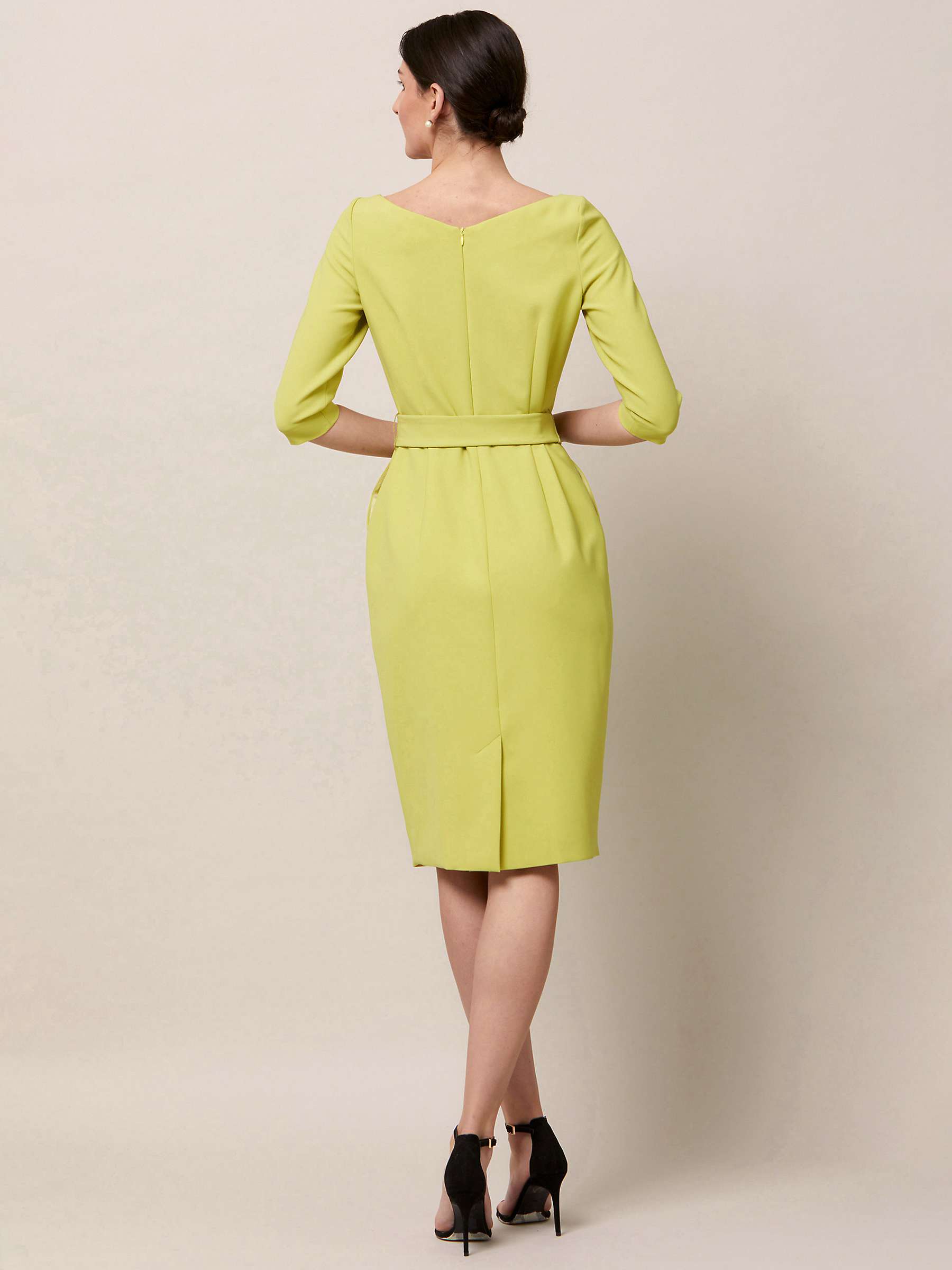 Buy Helen McAlinden Clara Citrus Dress, Citrus Yellow Online at johnlewis.com