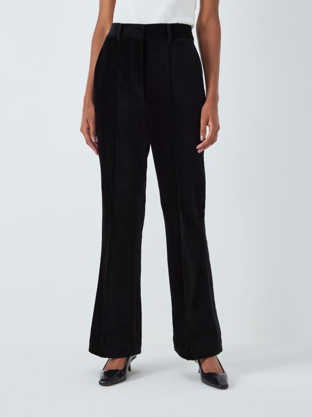 Black velvet cheap bootcut pants