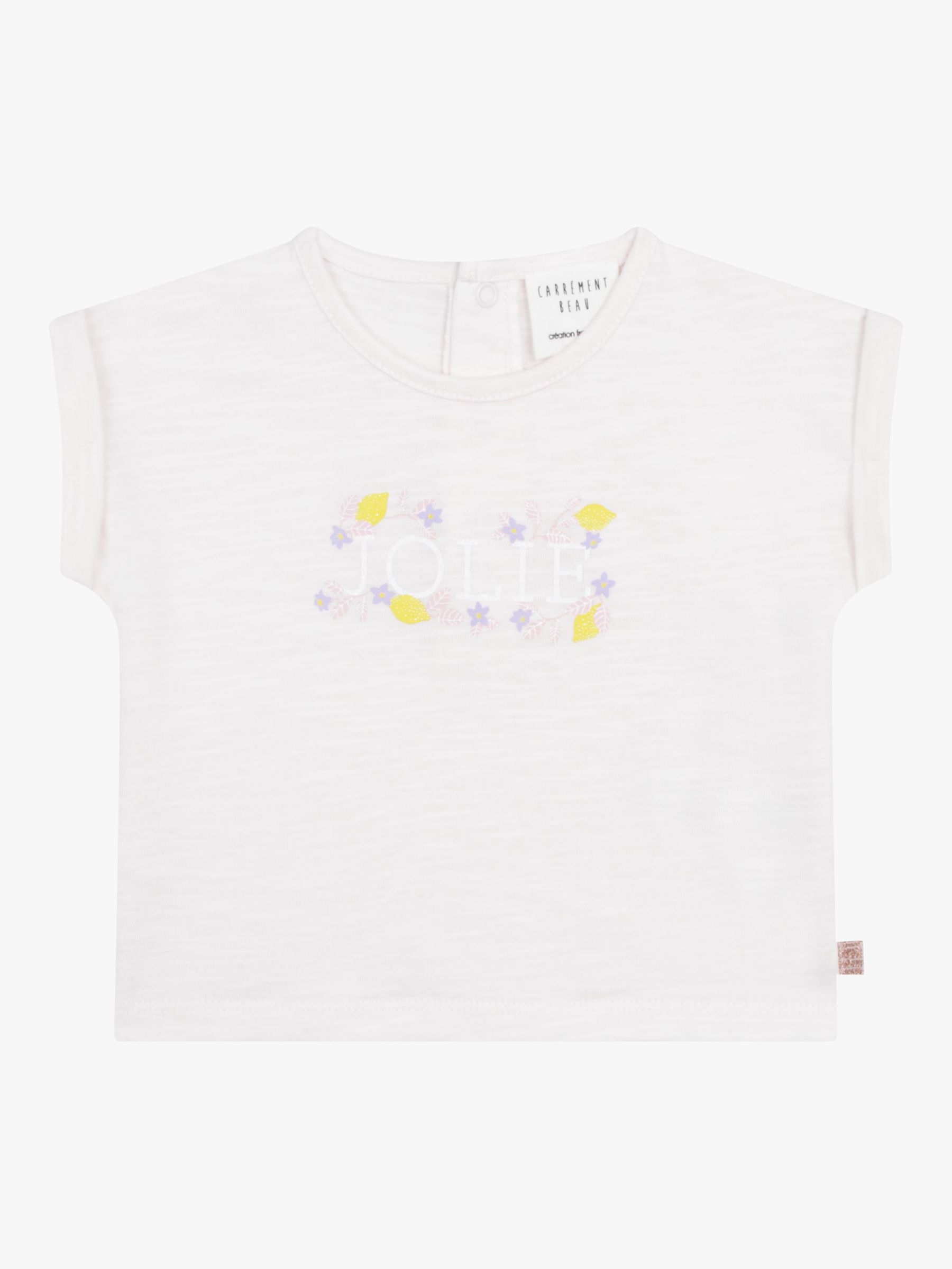 Carrément Beau Baby Short Sleeve T-Shirt, Apricot, 6 years