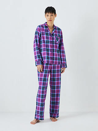 John Lewis Delia Plaid Check Shirt Pyjama Set