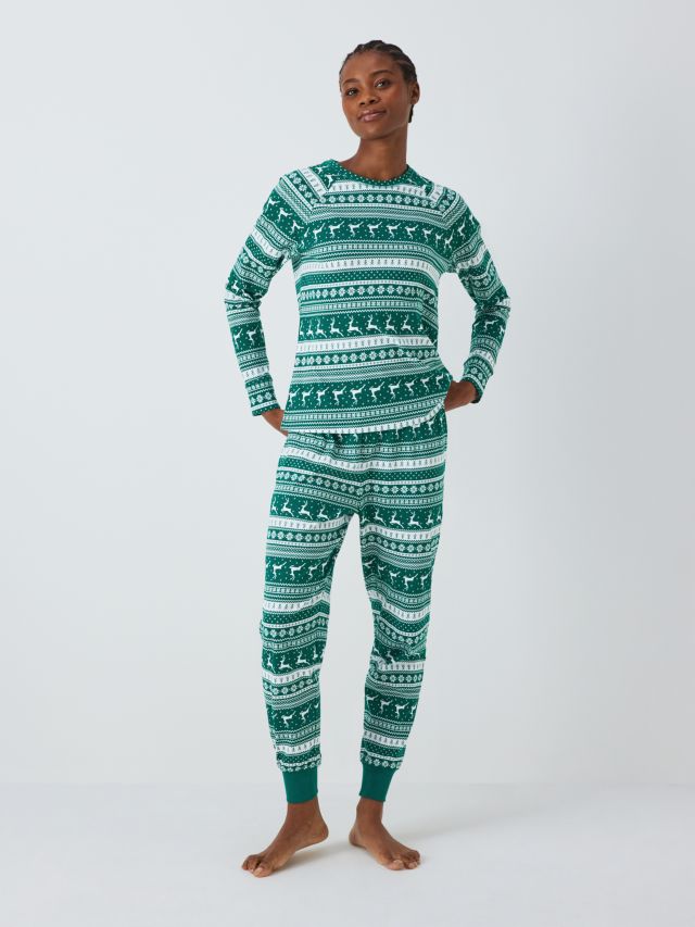 Green fair isle pajamas new arrivals