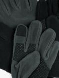 John Lewis Kids' Fleece Gloves, Pack of 2, Black/Grey