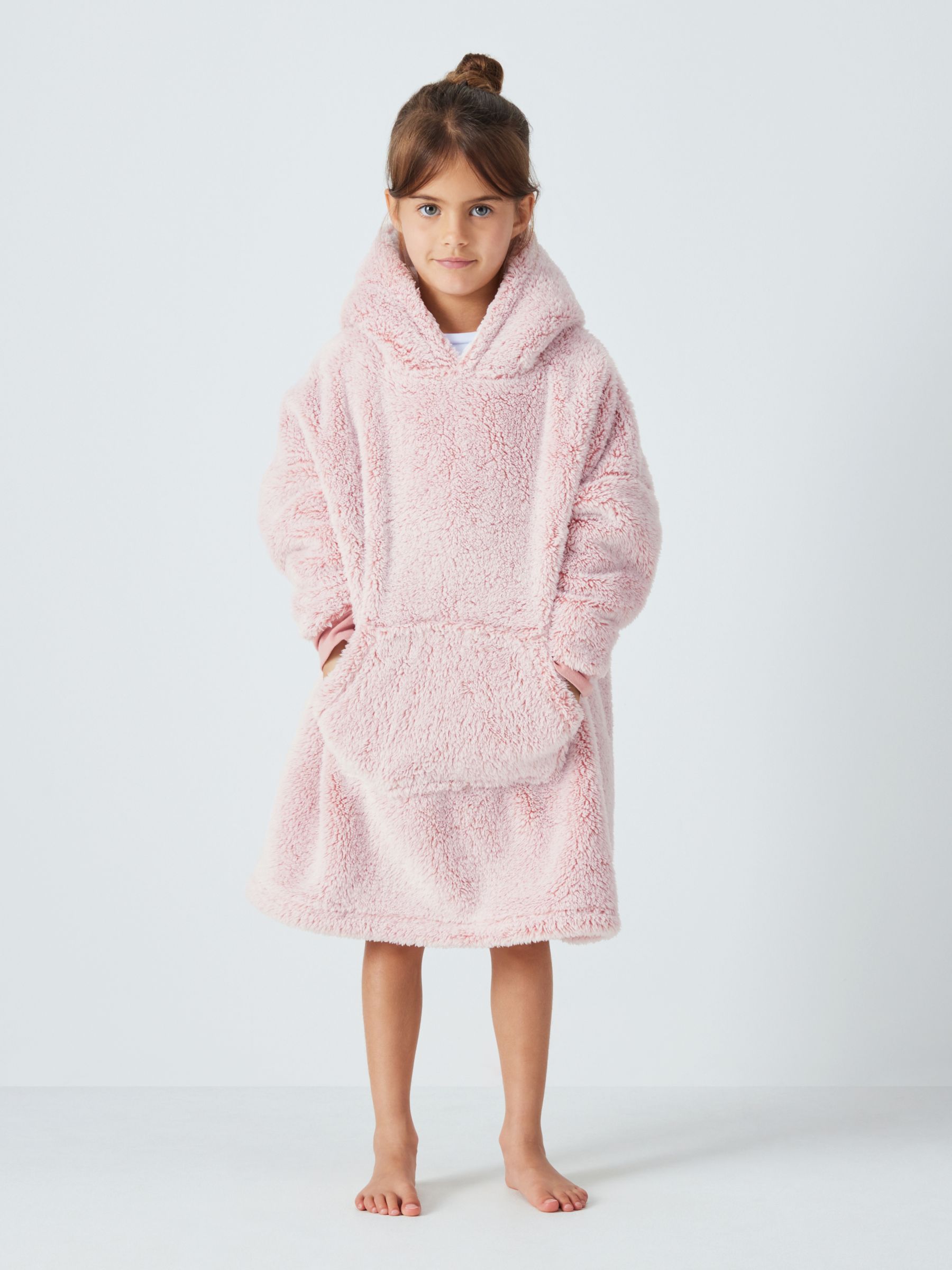 Fleece lined - pixie hooded jacket - electric Pink