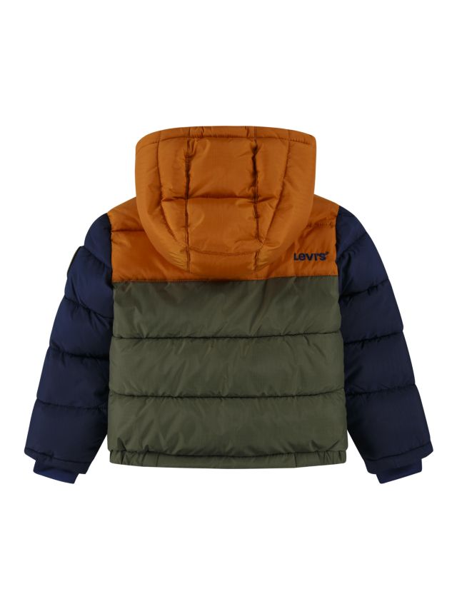 Levi's color block puffer shirt clearance jacket