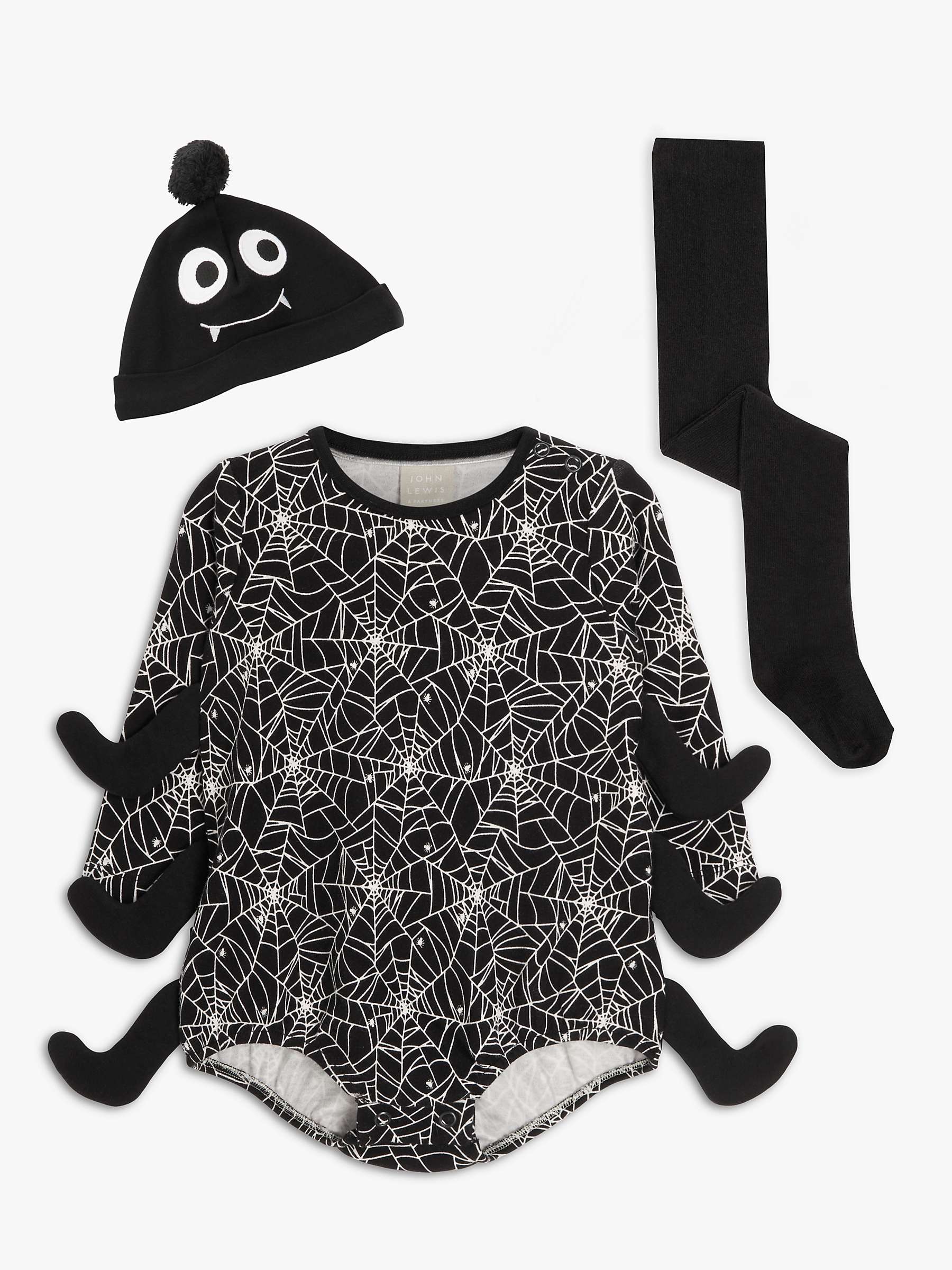 Buy John Lewis Baby Spider Dress Up Bodysuit, Black Online at johnlewis.com