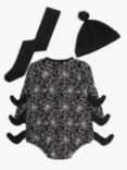 John Lewis Baby Spider Dress Up Bodysuit, Black