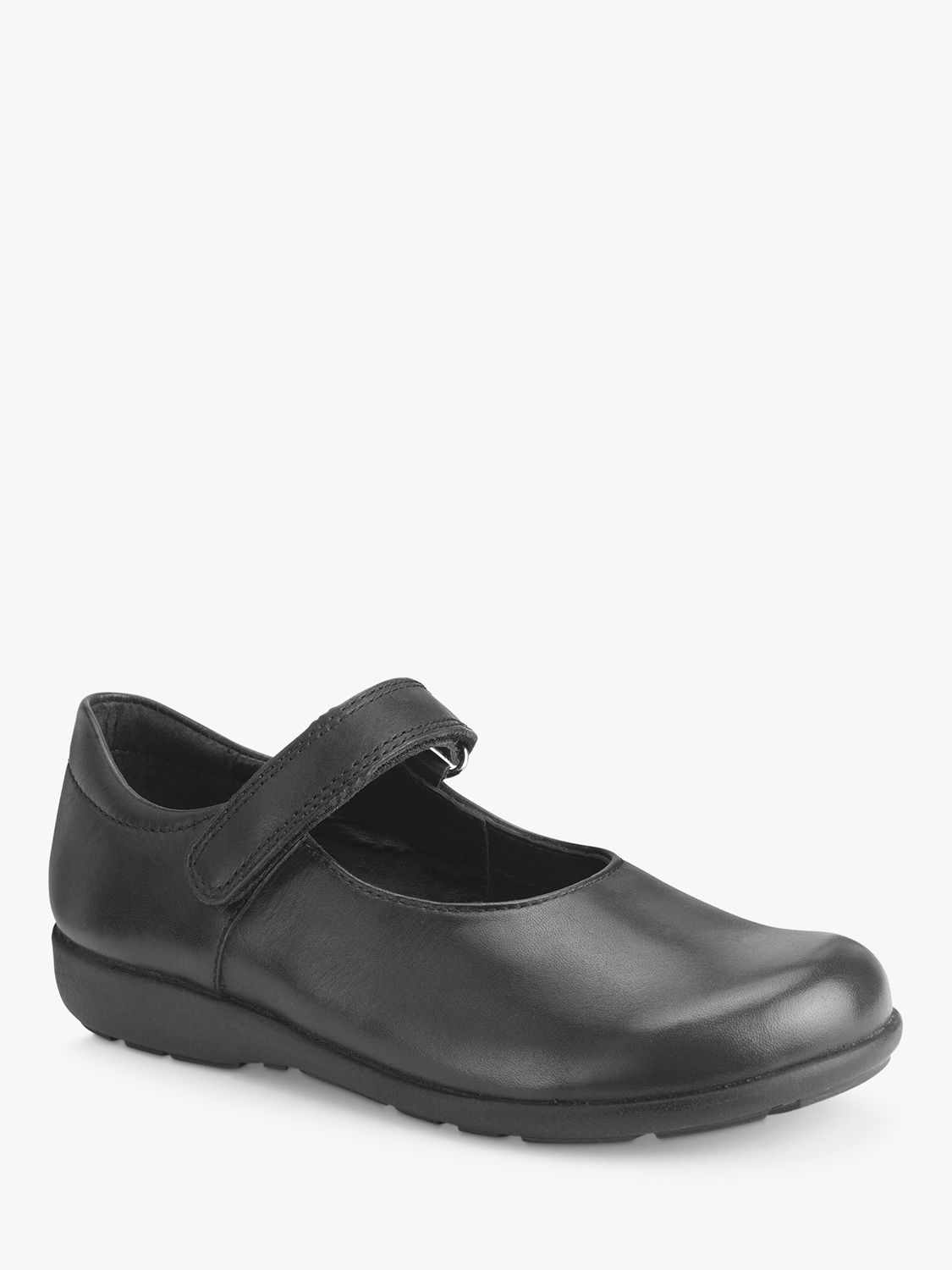 Simply by Start-Rite Kids' Classroom Leather School Shoes, Black, Black, 2G Jnr