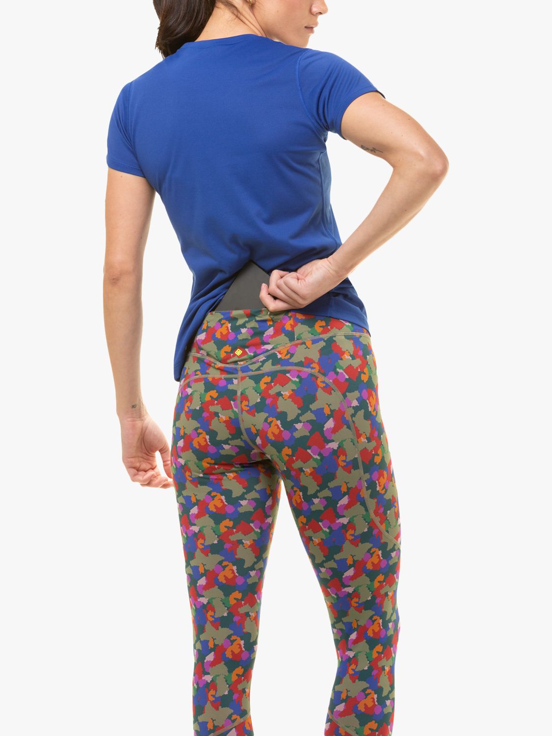 Ronhill Running Abstract Leggings, Stardust/Monet, £52.00