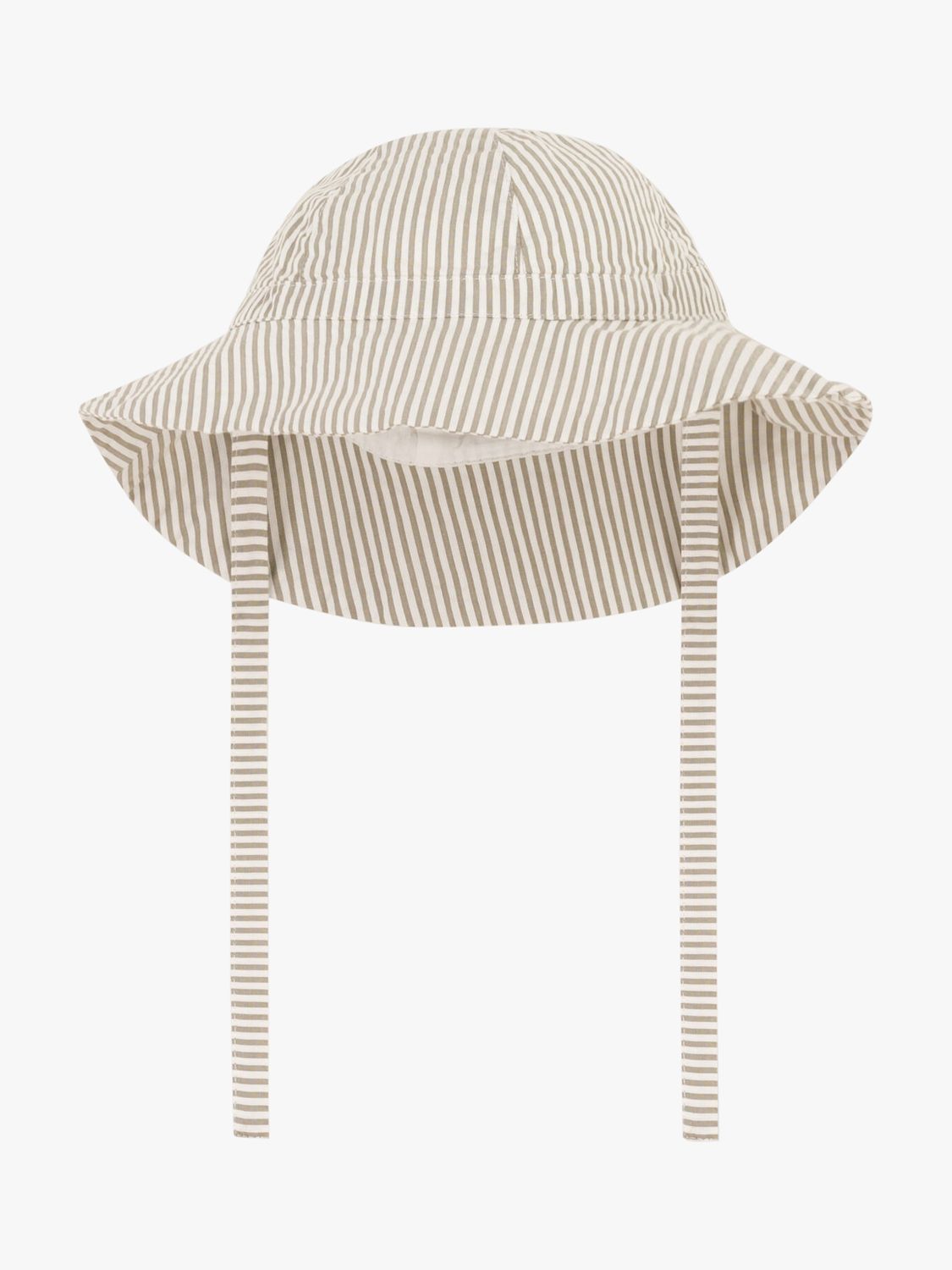 Petit Bateau Baby Seersucker Hat, Marecage/Marshmallow, 3-6 months