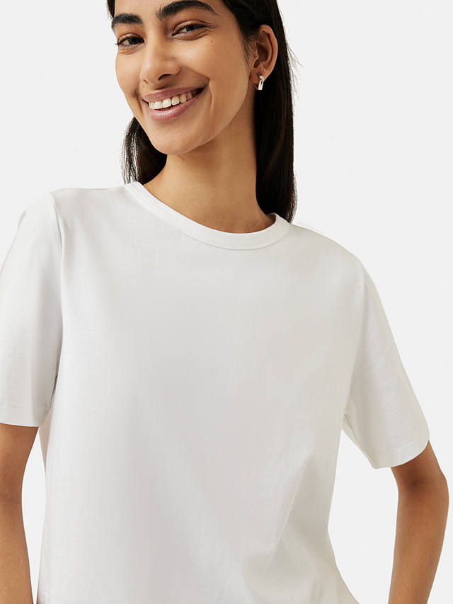 Jigsaw Cotton Slouch T-Shirt, White