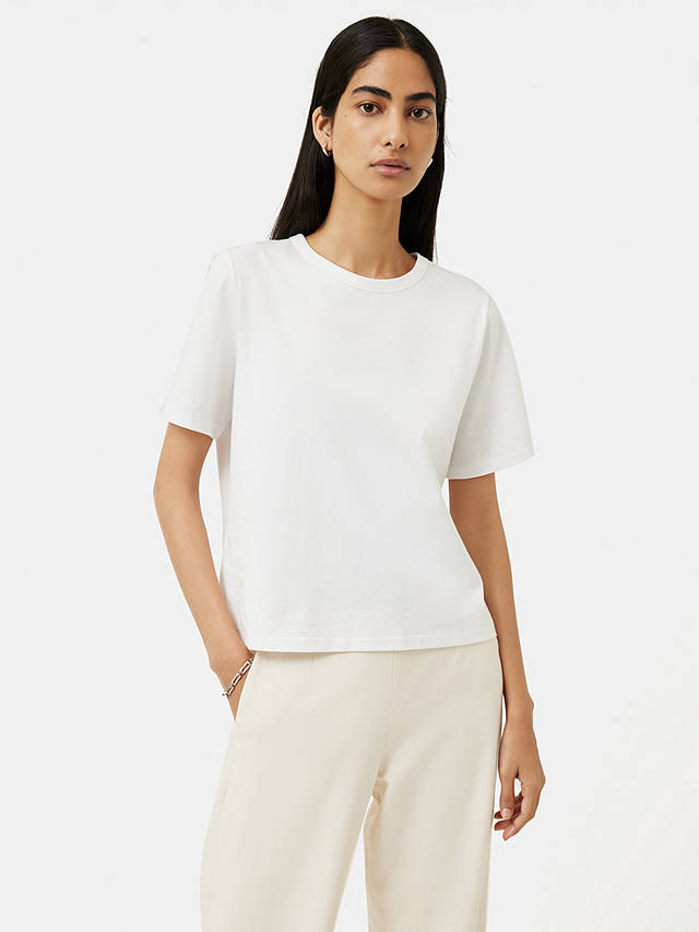Jigsaw Cotton Slouch T-Shirt, White