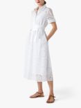 Jasper Conran London Daria Broderie Dress, White