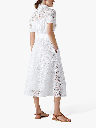 Jasper Conran London Daria Broderie Dress, White