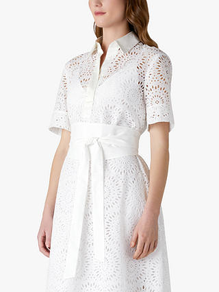 Jasper Conran London Daria Broderie Dress, White