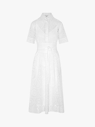 Jasper Conran London Daria Broderie Dress, White