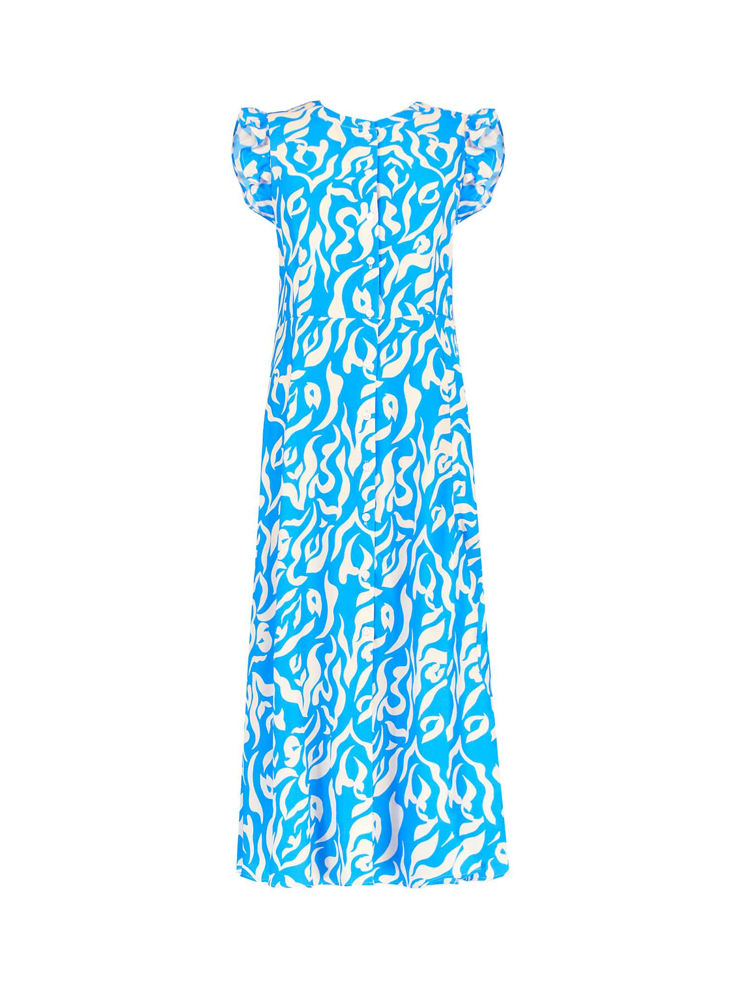 Buy Ro&Zo Abstract Animal Print Midi Dress, Blue Online at johnlewis.com