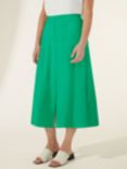Ro&Zo Green Jacquard Button Skirt, Green