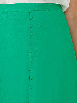 Ro&Zo Green Jacquard Button Skirt, Green
