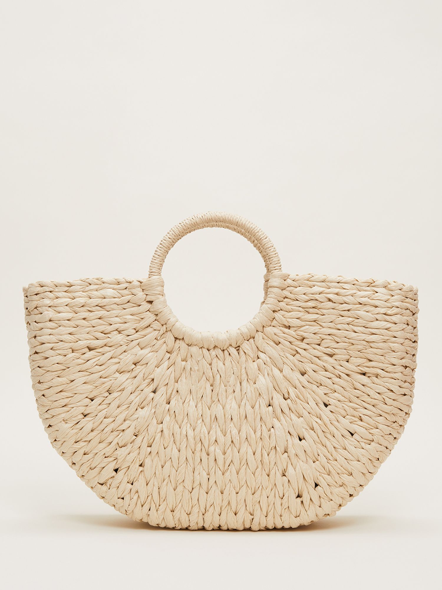 Phase Eight Straw Tote Bag, Blonde