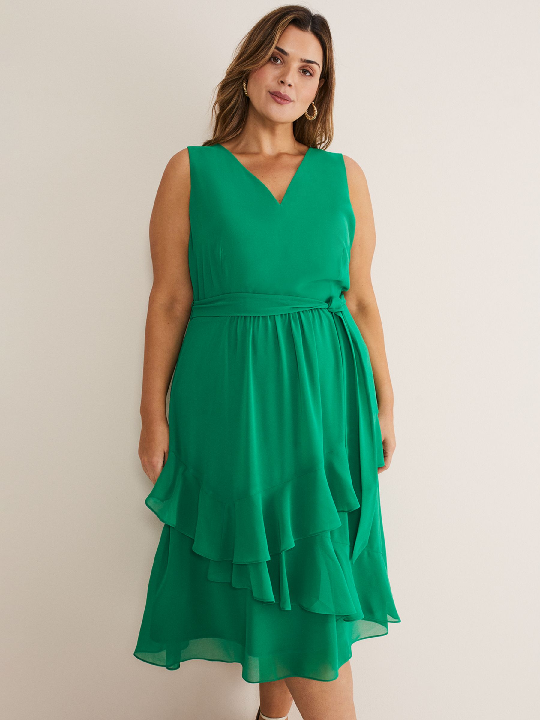 Buy Phase Eight Breesha Ruffle Dress Online at johnlewis.com