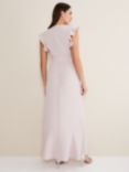 Phase Eight Phoebe Frill Belted Maxi Dress, Powder Pink