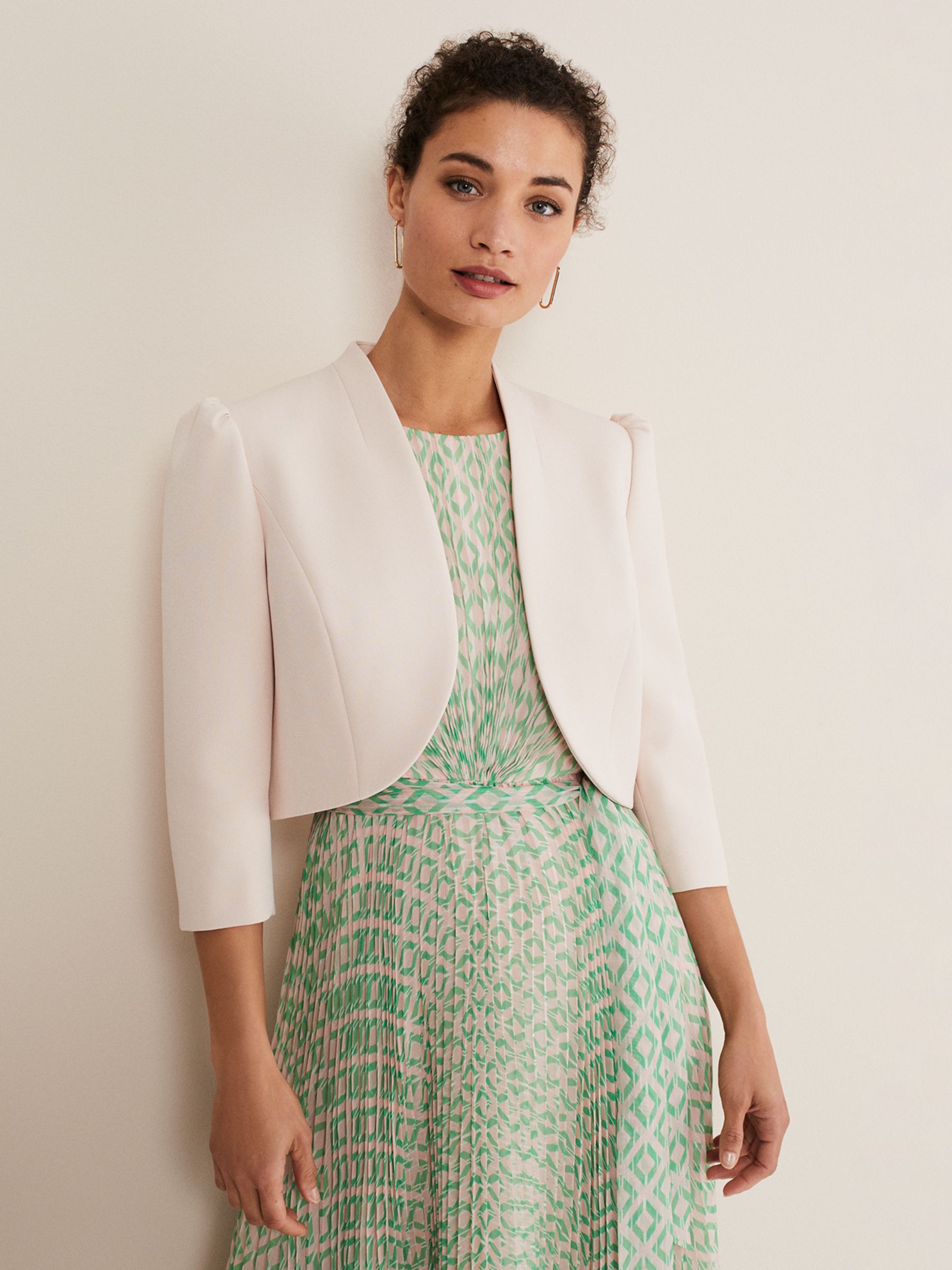 Phase Eight Leanna Cropped Jacket, Cameo at John Lewis & Partners