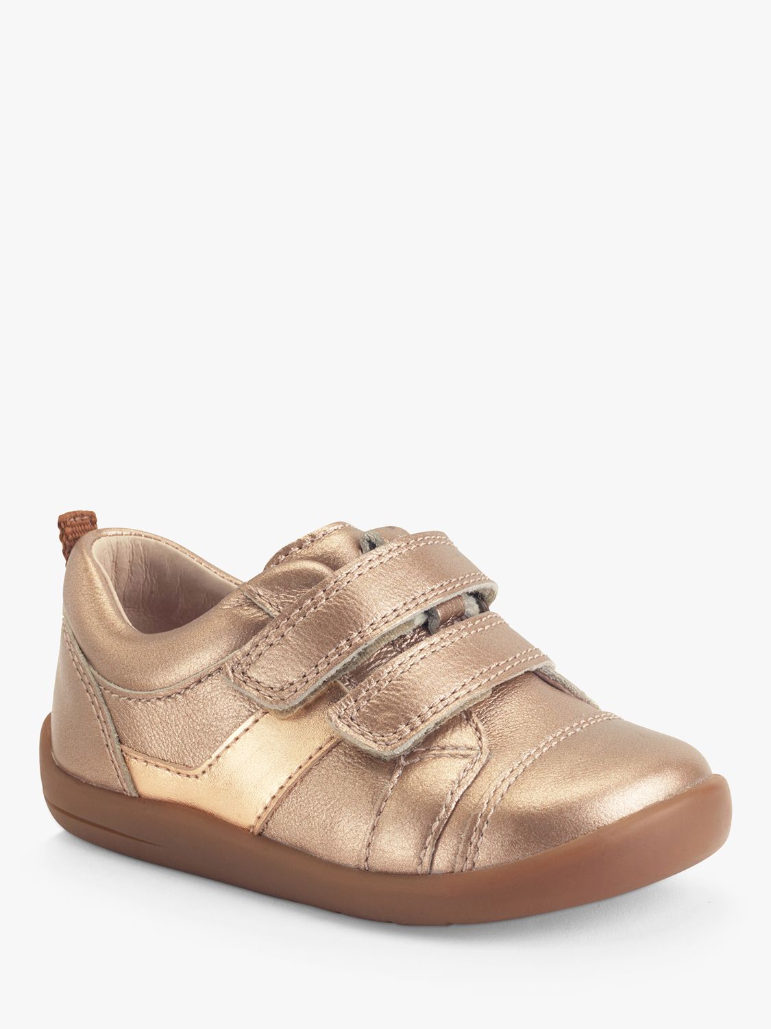 Buy Start-Rite Kids' Maze Leather Pre-Walker Trainers, Rose Gold Online at johnlewis.com