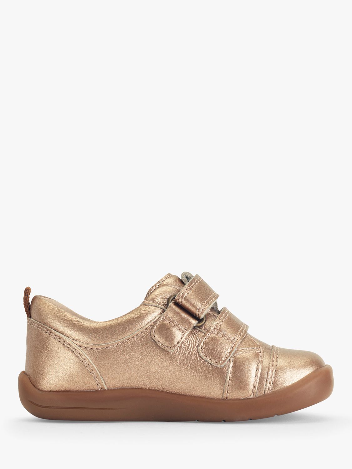 Buy Start-Rite Kids' Maze Leather Pre-Walker Trainers, Rose Gold Online at johnlewis.com