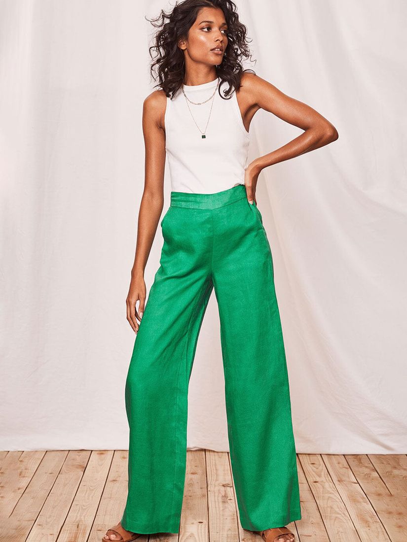 Buy Men's Fine Mint Green Linen Pant Online