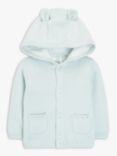 John Lewis Baby Hooded Cardigan, Light Blue