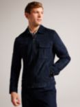 Ted Baker Suede Jacket, Navy, Navy