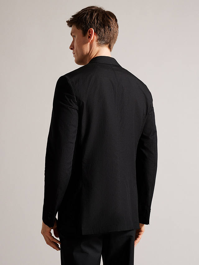 Ted Baker Cleeve Linen Blend Slim Fit Jacket, Black
